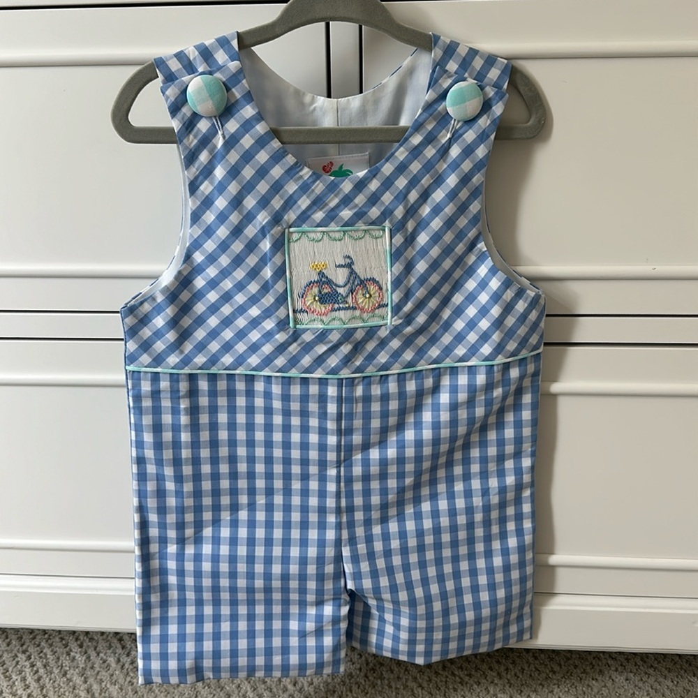 Shrimp & Grits Boys Bicycle Shortall/ Jon Jon - 12 months